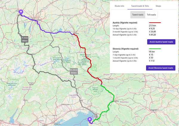 Taxed and Toll roads