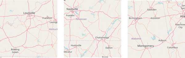 Raster map tiles
