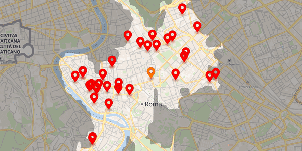 Location search by travel time map