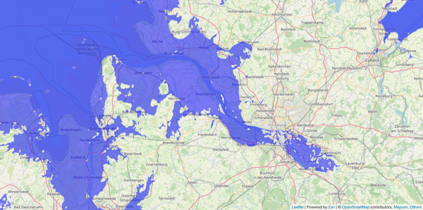 A flood map