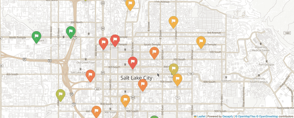 Priority-based Geoapify marker icons in Leaflet