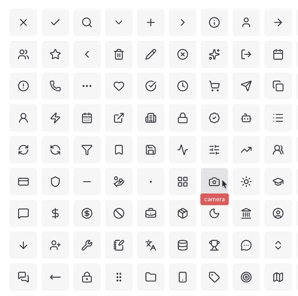 Lucide icons screenshot