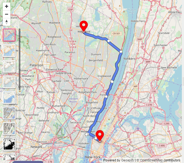 Route without the avoid parameter set